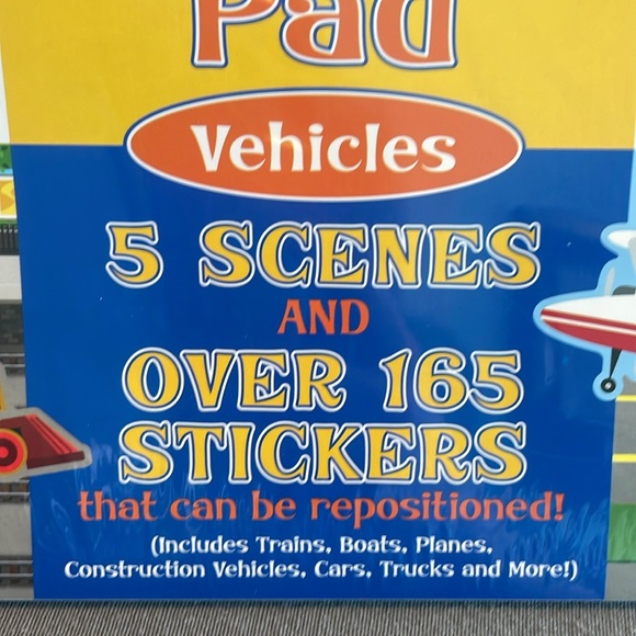 NEW Sealed Melissa & Doug Reusable Sticker Pad “Vehicles” - Picture 3 of 8
